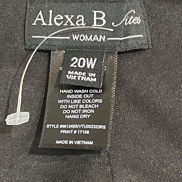 Alex B Nites‎ Dress Women 20W Metallic Leopard Print Mesh Jersey Knit Midi Event - Picture 7 of 8